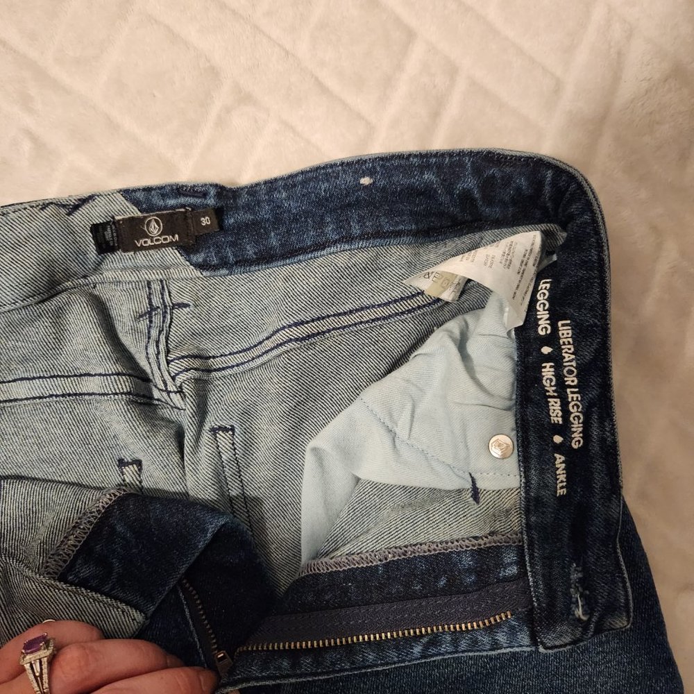 Volcom High Rise Skinny Jean - Picture 2 of 3
